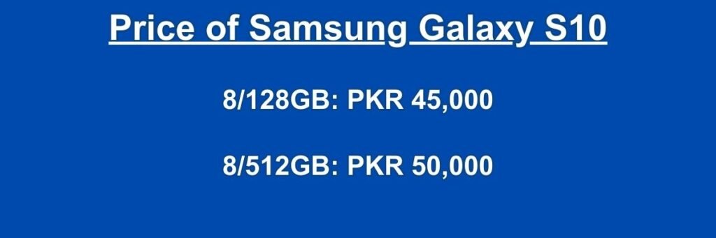 Samsung Galaxy S10 price in Pakistan